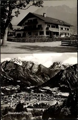 Ak Oberstdorf im Oberallgäu, Haus Wiegand, Gesamtansicht