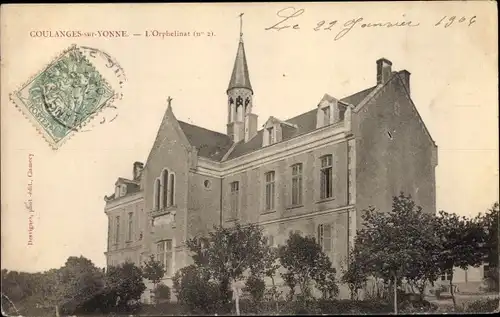 Ak Coulanges sur Yonne, Orphelinat