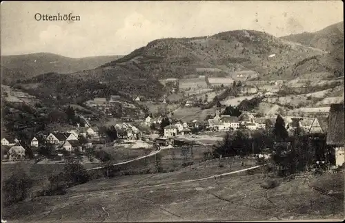Ak Ottenhöfen im Schwarzwald, Panorama vom Ort