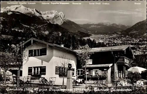 Foto Ak Sonnenberg Wiesbaden in Hessen, Bergwirtschaft Gamshütte, 1000 m