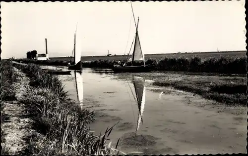 Ak Valencia Stadt Spanien, Canal de la Albufera, Albufera Canal, Canal de l'Albufera