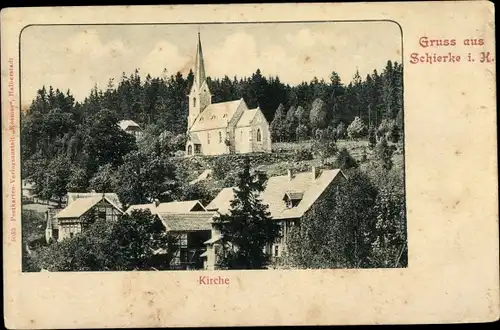 Ak Schierke Wernigerode am Harz, Kirche
