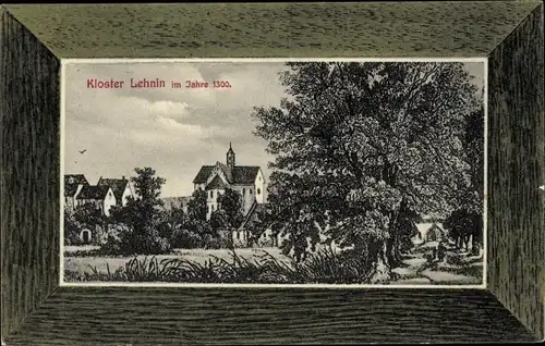 Künstler Ak Kloster Lehnin in der Mark, Teilansicht