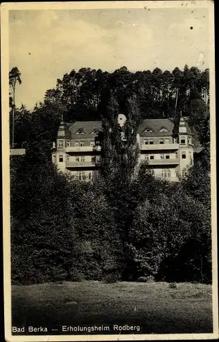 Ak Bad Berka in Thüringen, Erholungsheim Rodberg