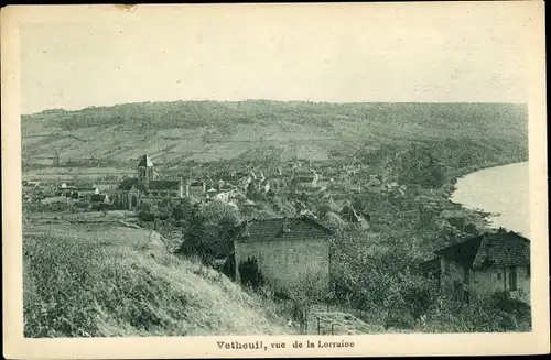 Ak Vétheuil Val-d´Oise, vue de la Lorraine