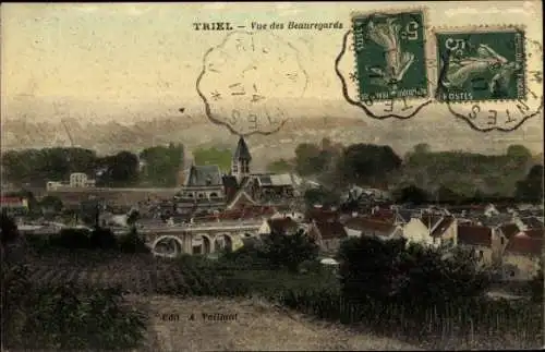 Ak Triel sur Seine Yvelines, Vue des Beauregards