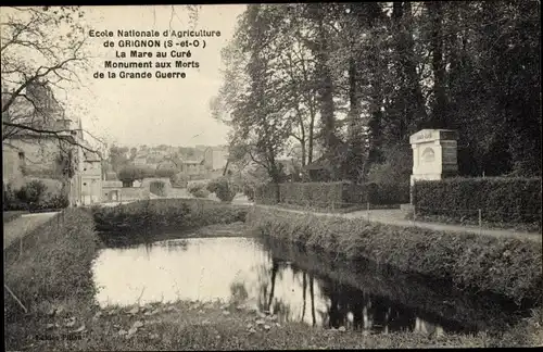 Ak Grignon Yvelines, Ecole Nationale d'Agriculture, La Mare au Cure, Monument aux Morts