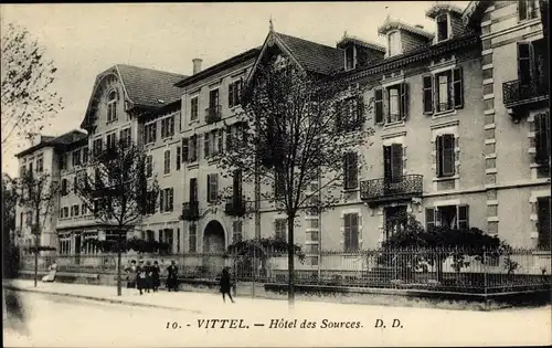 Ak Vittel Lothringen Vosges, Hôtel des Sources