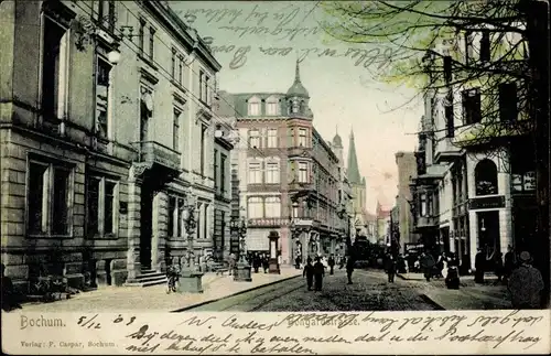 Ak Bochum im Ruhrgebiet, Blick in die Bongardstraße