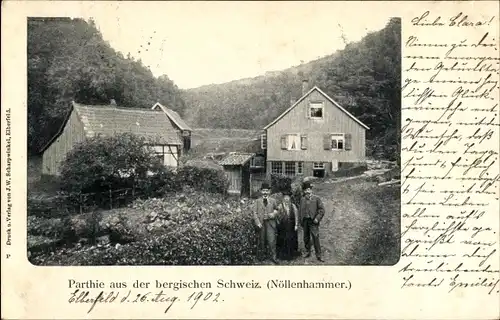 Ak Wuppertal in Nordrhein Westfalen, Nöllenhammer in der bergischen Schweiz