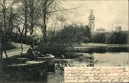 Ak Aprath Wülfrath im Bergischen Land, Blick zum Schloss Aprath