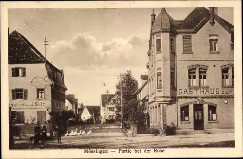 Ak Mössingen in Baden Württemberg, Partie bei der Rose