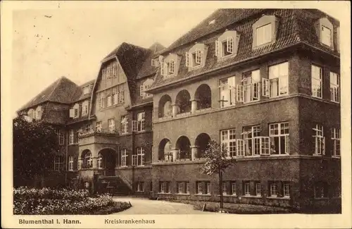Ak Blumenthal Hansestadt Bremen, Das Kreiskrankenhaus