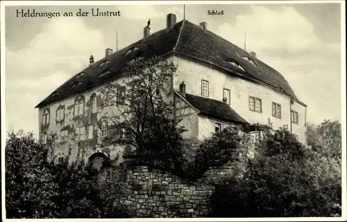 Ak Heldrungen im Kyffhäuserkreis Thüringen, Schloss