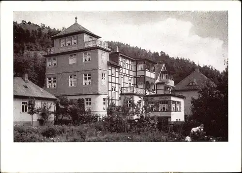Ak Sitzendorf Thüringer Wald, Fremdenheim Kirsten, Haus I
