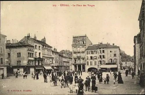 Ak Épinal Lothringen Vosges, La Place des Vosges