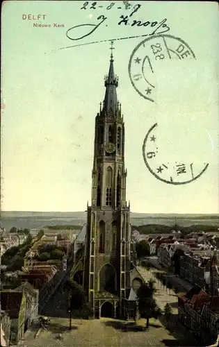 Ak Delft Südholland Niederlande, Nieuwe Kerk