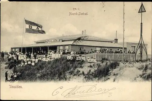 Ak IJmuiden Ymuiden Velsen Nordholland, Badpaviljoen List