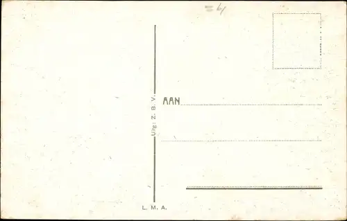 Ak Zaandijk Nordholland, Fliegeraufnahme der Stadt mit Kanal und Umgebung