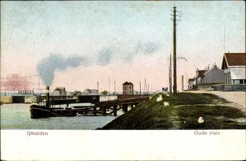 Ak IJmuiden Nordholland, Oude Sluis