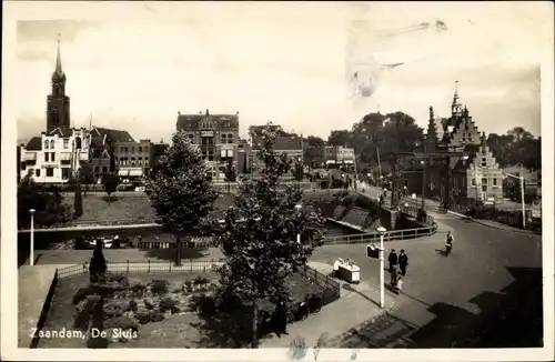 Ak Zaandam Zaanstad Nordholland, de sluis