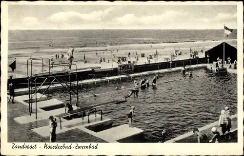 Ak Zandvoort Nordholland Niederlande, Noorderbad-Zwembad