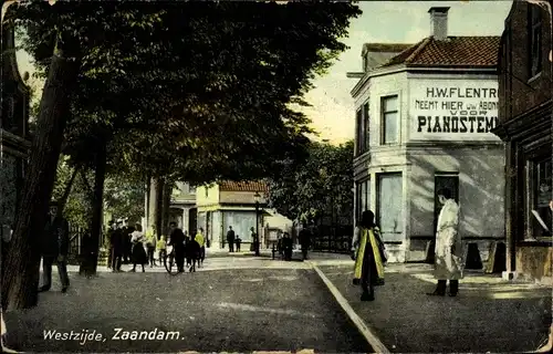 Ak Zaandam Zaanstad Nordholland, Westzijde
