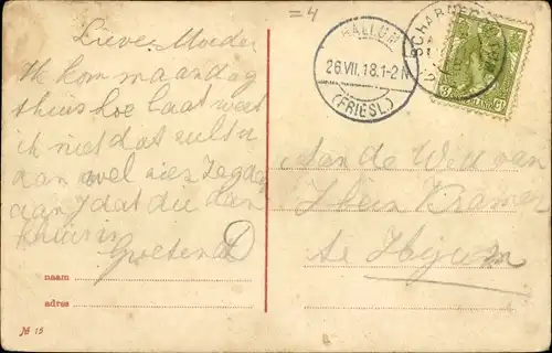 Ak Zaandam Zaanstad Nordholland, Westzijde