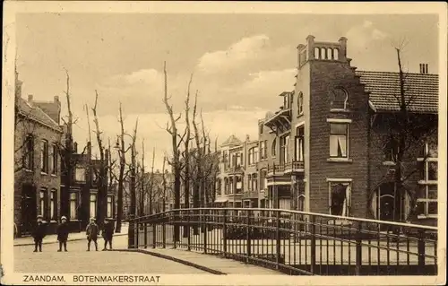 Ak Zaandam Zaanstad Nordholland, Botenmakerstraat