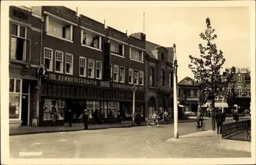 Ak Zaandam Zaanstad Nordholland, Straßenpartie, Geschäft Hema