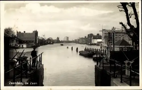Ak Zaandam Zaanstad Nordholland, de Zaan