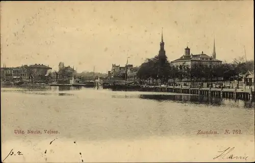 Ak Zaandam Nordholland Niederlande, Panorama