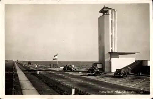 Ak Wieringen Hollands Kroon Nordholland Niederlande, Monument Afsluitdijk