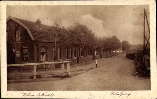 Ak Velsen Nordholland Niederlande, Schulpweg