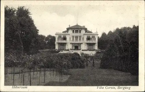 Ak Hilversum Nordholland Niederlande, Villa Corvin, Bergweg