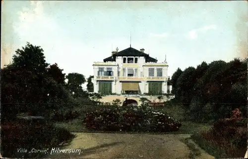 Ak Hilversum Nordholland Niederlande, Villa Corvin