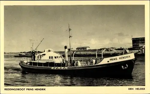 Ak Den Helder Nordholland Niederlande, Reddingsboot Prins Hendrik, Rettungsboot