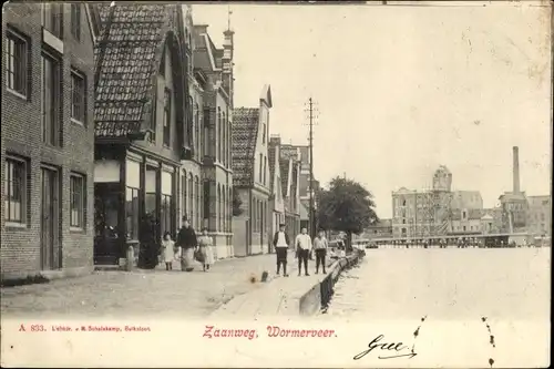 Ak Wormerveer Nordholland Niederlande, Zaanweg