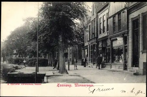 Ak Wormerveer Nordholland Niederlande, Zaanweg, Handlung