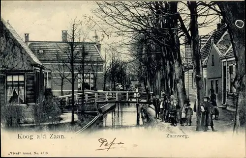 Ak Koog aan de Zaan Nordholland Niederlande, Zaanweg