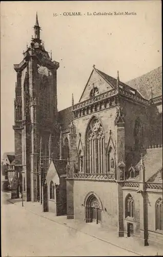 Ak Colmar Kolmar Elsass Haut Rhin, Cathedrale Saint Martin