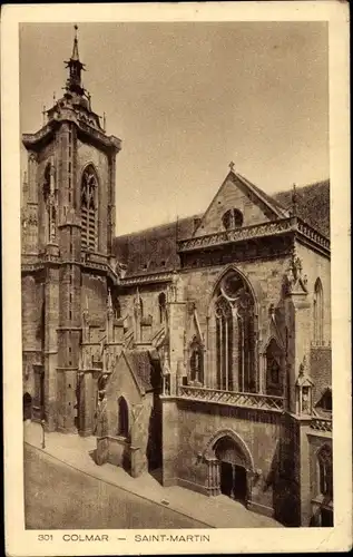 Ak Colmar Kolmar Elsass Haut Rhin, Cathedrale Saint Martin