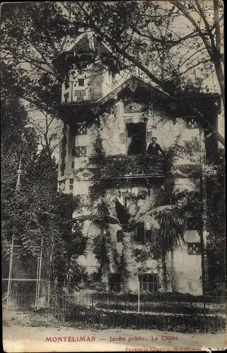 Ak Montélimar Drôme, Jardin public, le Chalet