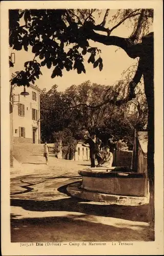 Ak Die Drome, Camp du Martouret, la Terrasse