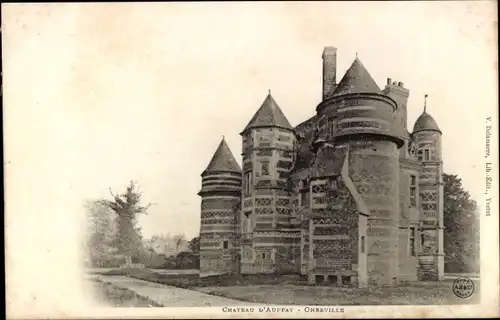 Ak Oherville Seine Maritime, Château d'Auffay