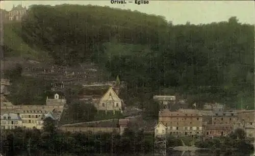 Ak Orival Elbeuf Seine Maritime, Eglise