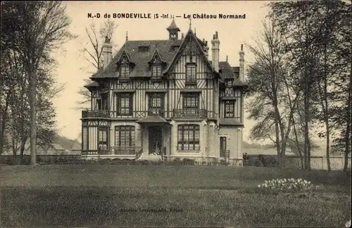 Ak Notre Dame de Bondeville Seine Maritime, Le Château Normand