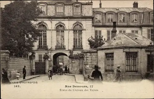 Ak Paris XVII., Rue Demours, Restes du Chateau des Ternes
