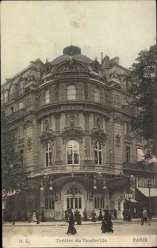 Ak Paris XVII., Theatre du Vaudeville