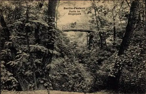 Ak Berlin Pankow, Partie im Bürgerpark
